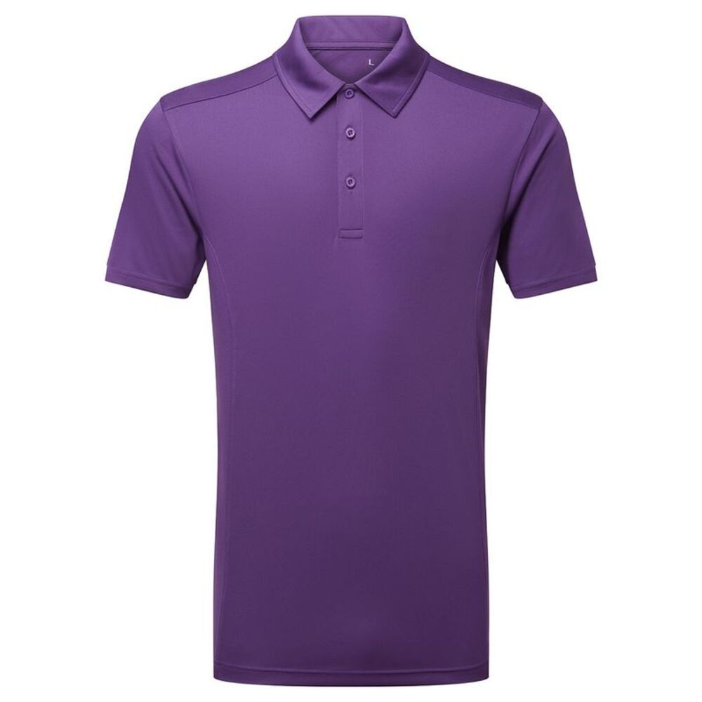 Tri Dri Mens Panelled Polo Shirt / Bright Purple